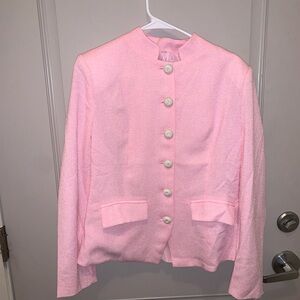 Oyrosy Women’s Pink Blazer Size XL Preppy Easter Career